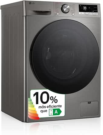 LG F4WR7010AGS - Lavadora Inteligente, 10kg, AI Direct Drive, 1400rpm, Carga Frontal, TurboWash 360º, Casificación A, Serie 700, Inox Grafito