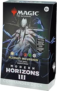 Magic: The Gathering Modern Horizons 3 Commander Deck – Eldrazi Incursion (100-Card Deck, 2-Card Collector Booster Sample Pack   Accessories)