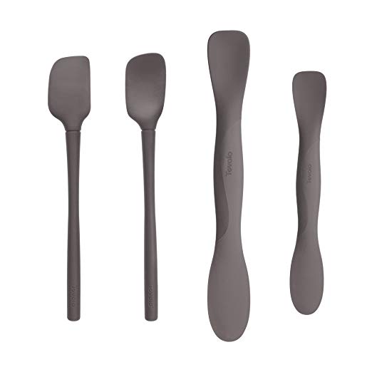 Tovolo All Silicone Mini Tool Set, Charcoal - Set of 4