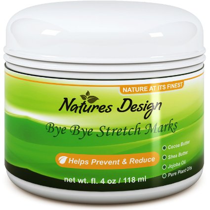 Effective Stretch Mark and Scar Fading Cream - Reduces Pregnancy Stretch Marks and Fades Scars Fine Lines and Wrinkles