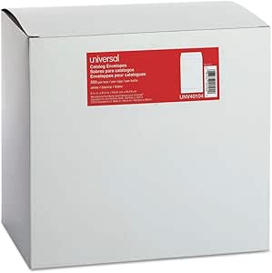 Universal 40104 Catalog Envelope, Center Seam, 6 1/2 x 9 1/2, White, 500/Box (UNV40104)