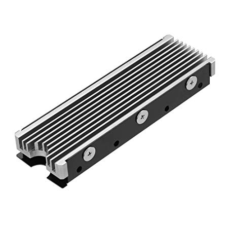 NVMe Heatsinks for M.2 2280mm SSD Double-Sided Cooling Design（Silver）