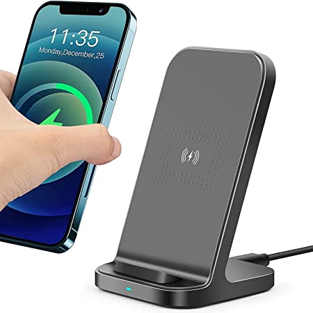 Wireless Charger for iPhone 13/13 Pro/13 Pro Max/12/11/Xs Max/XR/X/8/8 Plus,10W Fast Charging Stand for Samsung Galaxy S22/S21/S20/S10/S9 /S9/S8/S8 /S7 Note10/9,5W Qi-enable Phones