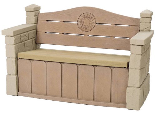Step2 Outdoor Storage Bench - Durable Garden Deck Seat with Roomy Storage