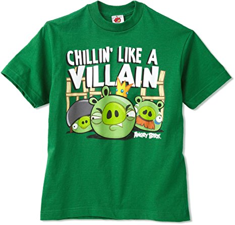 Angry Birds Boys' Villains Youth Youth Shirt