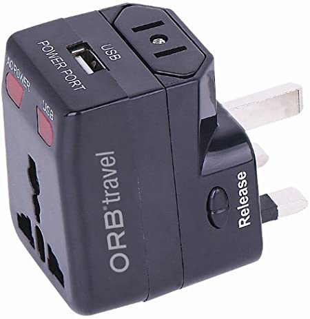 ORB Travel Universal Travel Adapters with USB Port