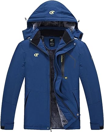 QPNGRP Mens Waterproof Ski Snowboard Jacket Windproof Winter Snow Coat