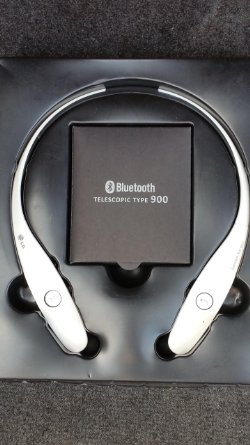 Marshall1230 New HBS 900 Infinim For LG Bluetooth Wireless Headset White