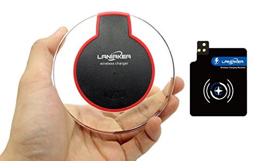 Wireless Charger Kit LANIAKEA StarShip 2ND Generation Qi Wireless Charging Kit including Qi Charger and S5 Qi Receiver Built-in type for Samsung Galaxy S5