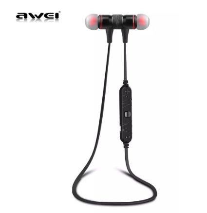 Awei A920BL Bluetooth 40 Wireless Sport Exercise Stereo Noise Reduction Earbuds Build-in Microphone Earphone For Apple iPhone Galaxy S6 S5 Android Smartphones Black