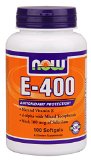 Now Foods E-400 Soft-gels 100-Count Packaging May Vary