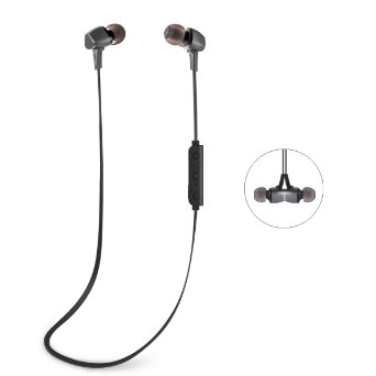 Bluetooth Headphones GJT®BTH-600 Wireless Bluetooth Headsets Noise Cancelling Earphones with Magnetic Attraction(GREY)