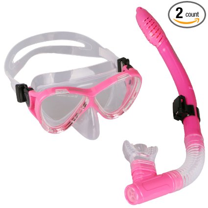 ANGGO Recreation Mask Snorkel Set for Swimming and Diving
