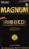 Magnum Ribbed Lubricated Condoms 12 Count