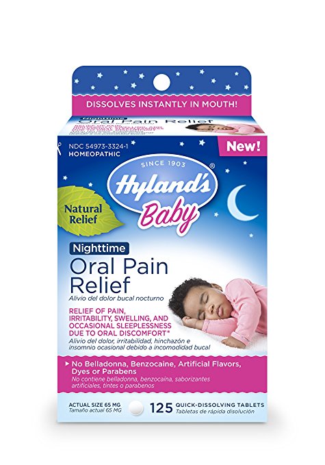 Hyland's Baby Nighttime Oral Pain Relief Tablets, 125 Count
