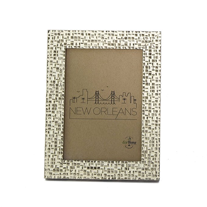 8x10 Picture Frame Gold Tile - Mosaic, Decorative, Ornate, Wall Mount or Tabletop Display - EcoHome Frames