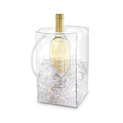 (Set of 12) The Chiller Wine Bottle & Ice Carrier Bag, Ice Bucket