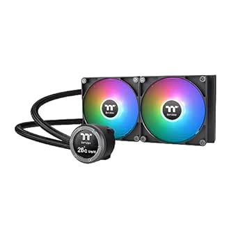 Thermaltake TH280 V2 Ultra ARGB Sync/AlO Liquid Cooler/ARGB Fan 140 * 2/PWM 500~1800rpm/Water Block 2.1" LCD/Black, CL-W385-PL14SW-A