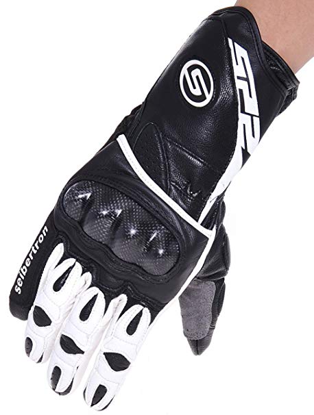 Seibertron SP2 SP-2 Men's Leather On-Road Motorcycle Gloves Genuine Leather Motocross Motobike Motorcycle Racing sports gloves