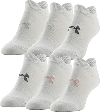 Under Armour Women's Essential 2.0 Lightweight No Show Socks, 6-Pairs