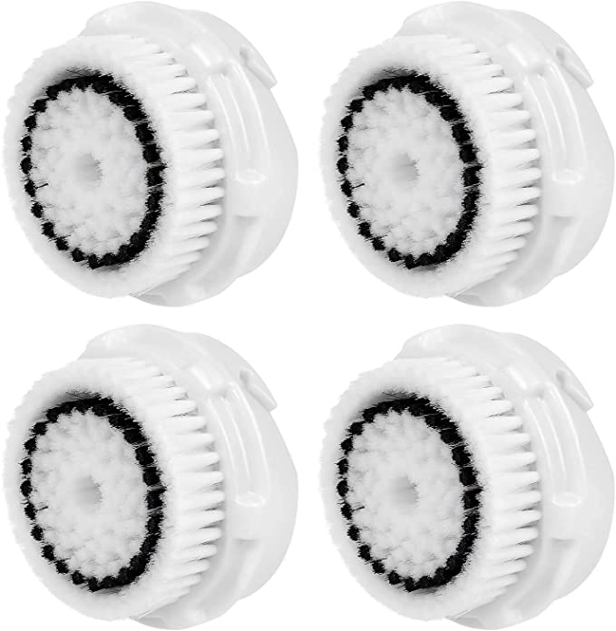 Facial Cleansing Brush Heads Compatible with Sensitive Face Brush Head-4Pack
