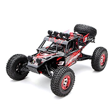 TTLIFE Rc Car EAGLE-3 1:12 4WD 2.4G Full Scale Desert Off-road Vehicle Anti-Shock Max 35KM/H Truck (RED)