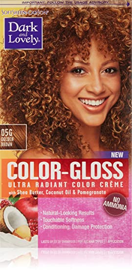 SoftSheen-Carson Dark and Lovely Color-Gloss Ultra Radiant Hair Color Crème, Golden Brown 05G