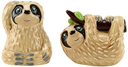 Boston Warehouse 38424 Slow Sloth Salt and Pepper Shakers