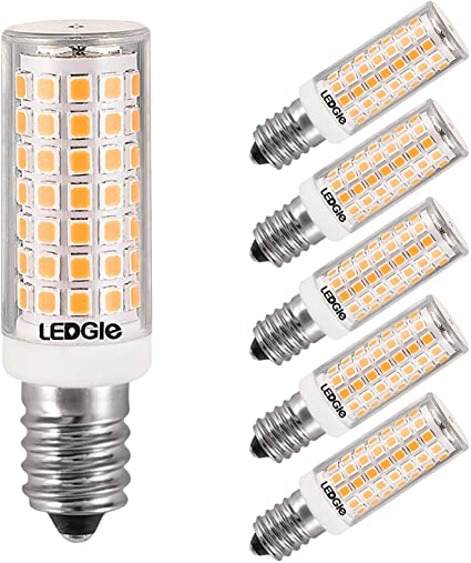 LEDGLE E14 8W LED Light Bulbs R50 LED Lamp Bulb, 88LEDs 700lm Warm White 3000K Non-dimmable No Flicker Wide Beam Angle, 80W Traditional Bulb Equivalent 6 Pcs