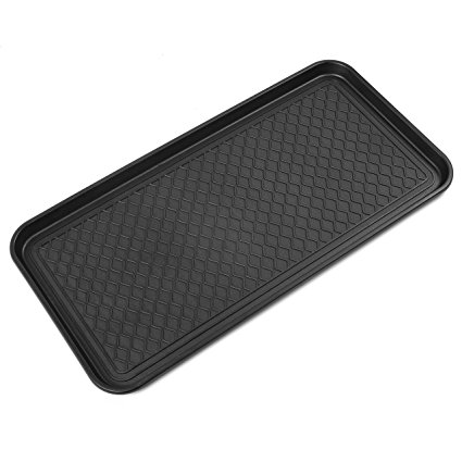 California Home Goods Multi-Purpose Boot Mat & Boot Tray for Indoor and Outdoor Floor Protection, Pet Feeding Mat, Shoe Tray, 30" x 15" x 1.2"