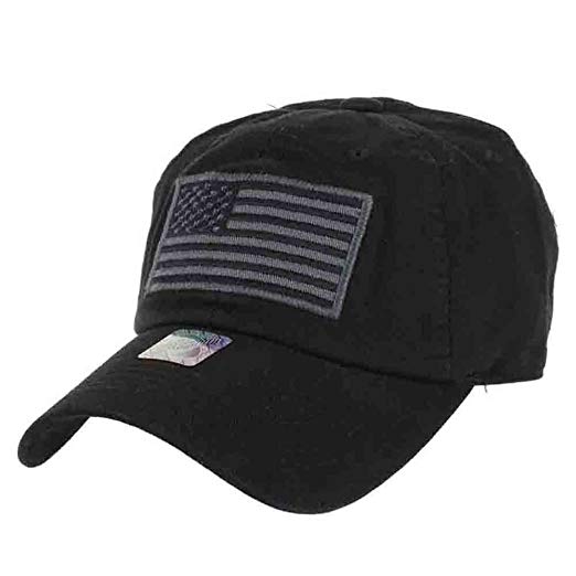 Pit Bull US Flag Patch Tactical Style Cotton Trucker Baseball Cap Hat Army Green