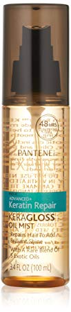 Pantene Pro-V Expert Collection Advanced  Keratin Repair Keragloss Oil Mist, 3.4 Fluid Ounce