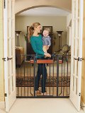 Regalo Home Accents Extra Tall Walk Thru Gate Hardwood and Steel