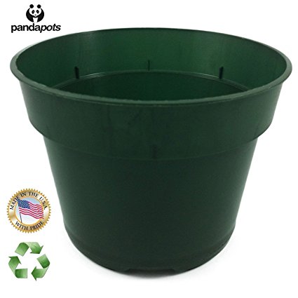 30 Plant Pots - 5 Inch Diameter - 100% Recycled Plastic - Made in USA - Strong, Reusable - Green