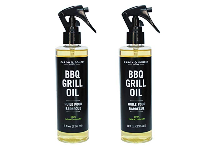 Caron & Doucet - 100% Plant-Based BBQ Grill Cleaner Concentrate Bundle (2 items) - A great barbecue tool to use with bbq scraper accessories. Cleans and degreases grills, grates, buttons and covers. (2x 8oz)