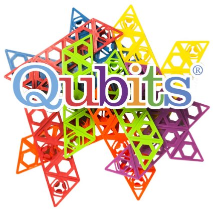 84 Piece Qubits Rainbow Kit - Interlocking Building Toy - Twice the number of pieces as our Qubits Travel Kit