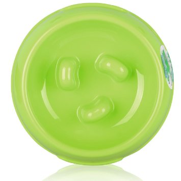 Dog Bowls Slow Feeder,Slow Down Dog Food Bowl,Interactive Anti-Chocking Food Feed Healthy Diet BPA Free Eco-Friendly (Colors Size Vary) By Petutu®