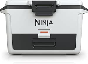 Ninja FB151WH FrostVault 50qt Hard Cooler with Dry Zone, Integrated Fridge-Temp Dry Storage Drawer, Premium Heavy-Duty Insulated Cooler, Keeps Ice for Days, Cloud White