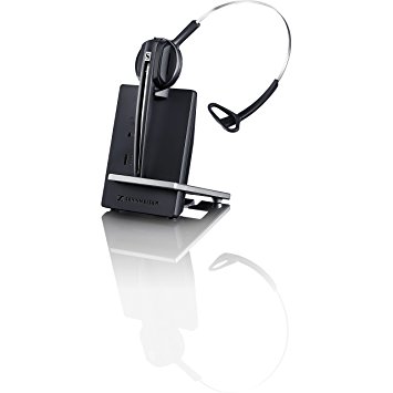 Sennheiser D 10 USB Single-sided Wireless DECT Headset Connects Directly Softphone, for UC environments, Up-to 12 Hrs. Talk Time