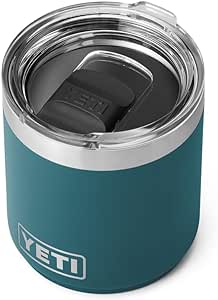 YETI Rambler 10 oz Stackable Lowball 2.0, Vacuum Insulated, Stainless Steel with MagSlider Lid, Agave Teal