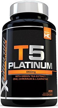 T5 Fat Burners - 200 Capsules - 100% MONEYBACK GUARANTEE - UK Manufactured - Thermogenic Fat Burner Suitable for Vegetarians & Vegans - Slimming Pills to Bust Belly Fat - Weight Loss Pills That Work, Ingredients Include Green Tea Extract, Green Coffee Bean Extract, L-Carnitine and More