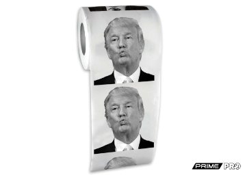 Donald Trump Toilet Paper - Dump with Trump!- Highly Collectible Novelty Toilet Paper - Funny for Democrats or Republicans - Give the Gift of Laughter- Funniest Political Gift of 2016