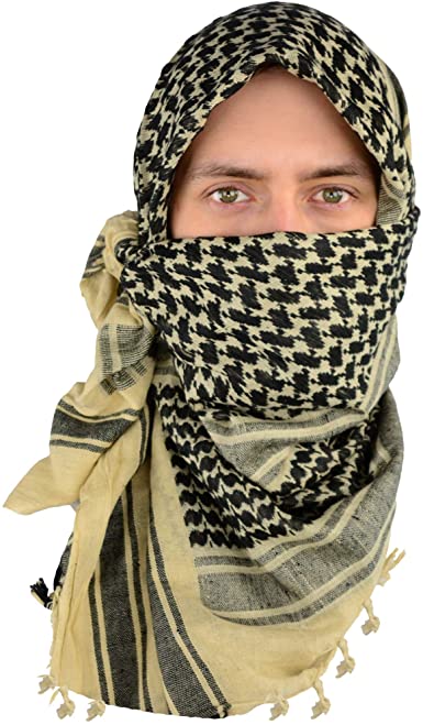 Mato & Hash JUMBO Military Shemagh 100% Cotton Desert Keffiyeh Scarf Wrap 75X38"