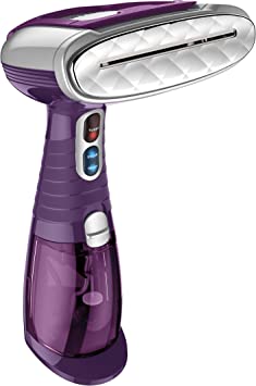 Conair Turbo Extreme Steam Hand Held Steamer Amazon Exclusive Plum Color with Bonus Travel Fabric Shaver