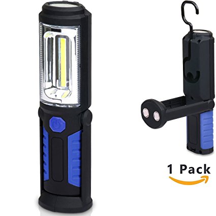 LED Work Light Flashlight,Ultra Bright Cob Work Light,Super Bright and Portable for Home,Camping,Emergency LED work light by CloudWave (LED blue)