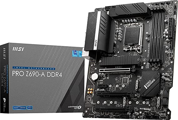 MS-7D25PRO Z690-A DDR4Ɓ-7D25-020,11801-7D25-002STD Opt:B PRO Z690-A DDR4, Z690,LGA1700,4DDR4,3PCI-Ex16,1PCI-Ex1,4M.2,1USB3.2 Gen2 X2, 6USB3, (Renewed)