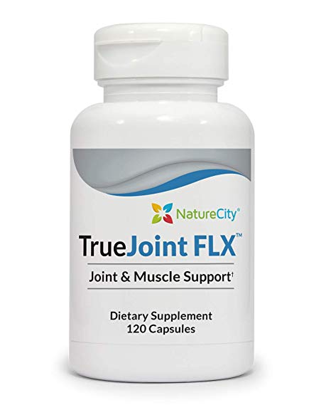 TrueJoint FLX – Joint Comfort Formula with Curcumin, Boswellia, 4 Types of Collagen & Hyaluronic Acid – 120 Veggie Capsules