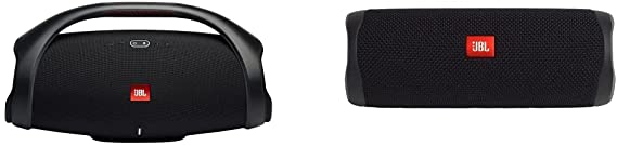 JBL Boombox 2 - Portable Bluetooth Speaker (Black) & FLIP 5, Waterproof Portable Bluetooth Speaker, Black (New Model)