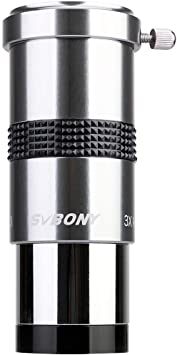 Svbony SV137 Barlow 3x 1.25inch Metal FMC Barlow lens 3x for Telescope Eyepiece
