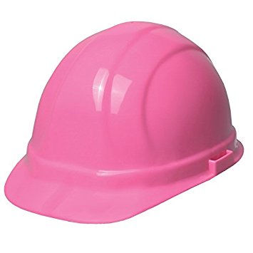 ERB 19129 Omega II Cap Style Hard Hat with Slide Lock, Flourescent Pink